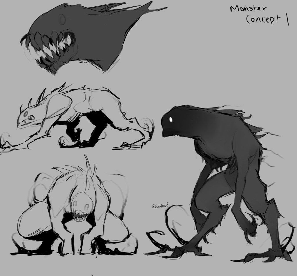 Shadow monster concept